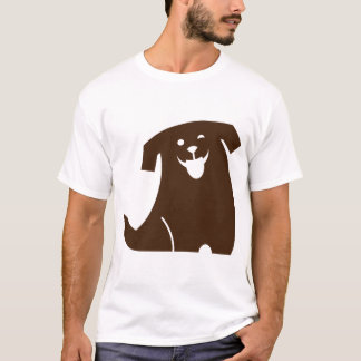 vrolijke hond t-shirt