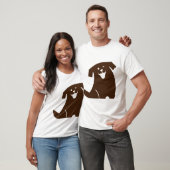 vrolijke hond t-shirt (Unisex)