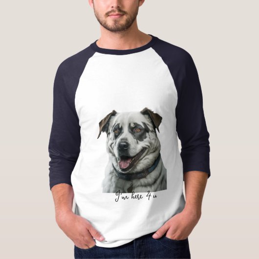 Vrolijke hond t-shirt (Voorkant)