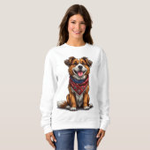 Vrolijke hond trui (Voorkant volledig)