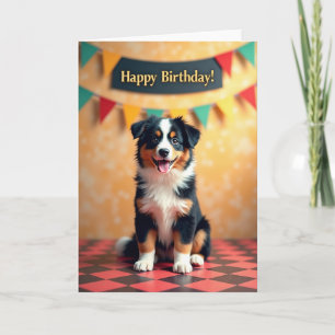 Vrolijke Hond Verjaardagskaart Kaart