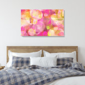 vrolijke huizen canvas afdruk (Insitu (Slaapkamer))