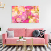 vrolijke huizen canvas afdruk (Insitu (Woonkamer))