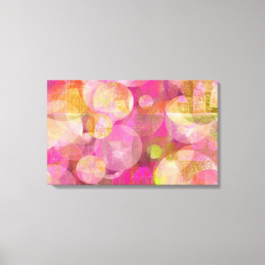 vrolijke huizen canvas afdruk (Voorkant)