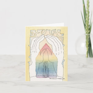 Vrolijke Huwelijk of Unie Notecard Kaart