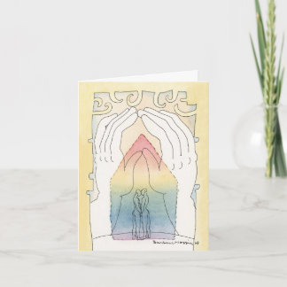 Vrolijke Huwelijk of Unie Notecard Kaart