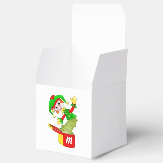 Vrolijke jack in de doos bedankdoosjes (Geopend)