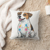 Vrolijke Jack Russell Spat Fun Kussen (Deken)