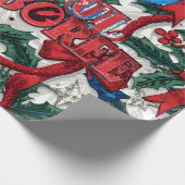 Vrolijke Jamboree Maximalist Holiday Cadeaupapier (Hoek)