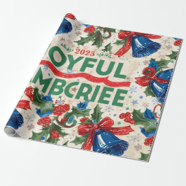Vrolijke Jamboree Maximalist Holiday Cadeaupapier