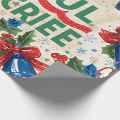 Vrolijke Jamboree Maximalist Holiday Cadeaupapier (Hoek)