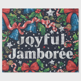 Vrolijke Jamboree Maximalist Holiday Cadeaupapier