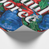 Vrolijke Jamboree Maximalist Holiday Cadeaupapier (Hoek)