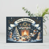 Vrolijke Jolabokaflod Feestdagenkaart (Staand voorkant)