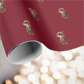 Vrolijke Jongen Kerst Elf Wrapping Paper Cadeaupapier