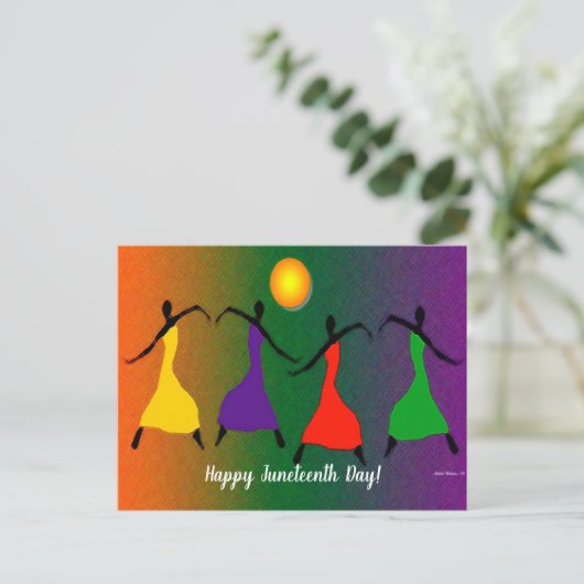 Vrolijke Junetetiende Dag! Briefkaart (Staand voorkant)