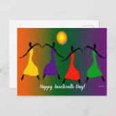 Vrolijke Junetetiende Dag! Briefkaart (Voorkant / Achterkant)