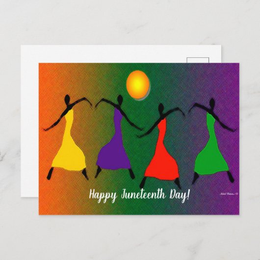 Vrolijke Junetetiende Dag! Briefkaart (Voorkant / Achterkant)