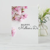 Vrolijke Kaart op moederdag - Botanische wilde blo (Staand voorkant)