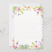 Vrolijke Kaart op moederdag - Botanische wilde blo (Achterkant)