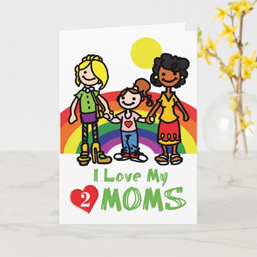 VROLIJKE Kaarten - Luv 2 Mamma's (Gele Bloem)