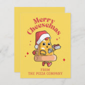 VROLIJKE KAASJES FEESTDAGENKAART (Voorkant / Achterkant)