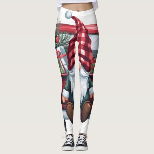 Vrolijke kabouters met snoepjes leggings (Voorkant)