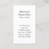 vrolijke kamper rook visitekaartje (Achterkant)