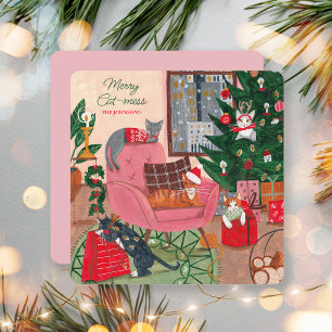 Vrolijke Kattenbende Katten Kerstkaart