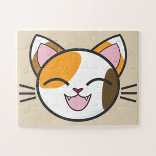 vrolijke kattenpuzzel legpuzzel