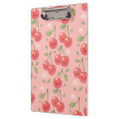 Vrolijke Kawaii Cherry Patroon Illustratie Klembord (Links)