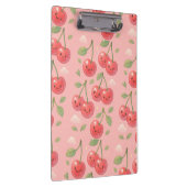 Vrolijke Kawaii Cherry Patroon Illustratie Klembord (Rechts)