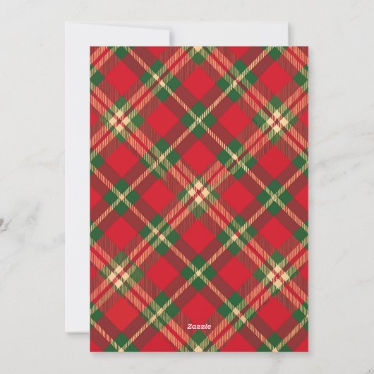 Vrolijke kerst afgespeeld foto feestdagenkaart (Achterkant)