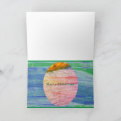 Vrolijke kerst Angel Herald Verheug je Feestdagen Kaart (Binnen)