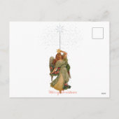 Vrolijke kerst  Angel Stars Night Sky Feestdagenkaart (Achterkant)