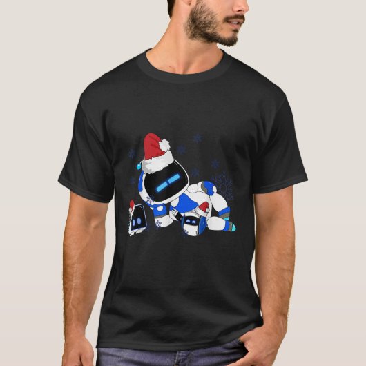 Vrolijke kerst Astrobot Funny Swea T-shirt (Voorkant)