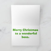 Vrolijke kerst baas Kaart (Binnen)