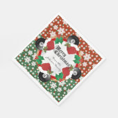 Vrolijke kerst biljart liefhebbers servetten (Hoek)
