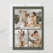 Vrolijke kerst boerderij foto feestdagenkaart (Achterkant)