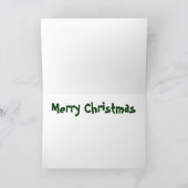 Vrolijke kerst bowling groeten feestdagen kaart (Binnen)