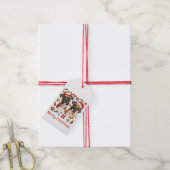 Vrolijke kerst Boxer Honden Cadeaulabel (Met Touw)