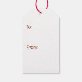 Vrolijke kerst Boxer Honden Cadeaulabel (Achterkant)