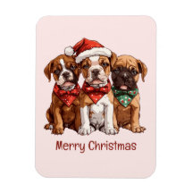 Vrolijke kerst Boxer Honden