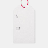 Vrolijke kerst Boxer Puppy Cadeaulabel (Achterkant)