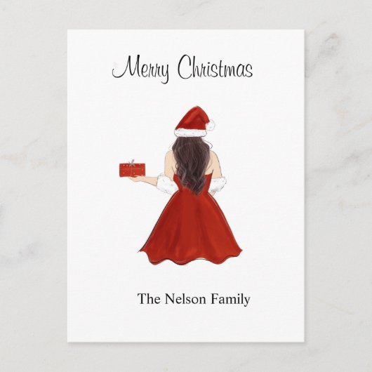 vrolijke kerst , briefkaart (Voorkant)