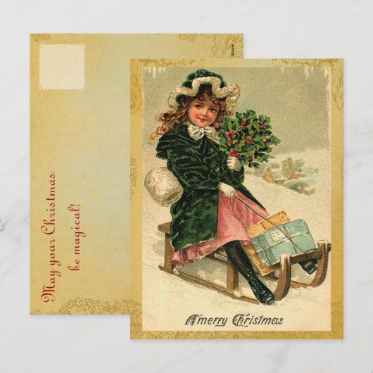  vrolijke kerst Briefkaarten (Voorkant / Achterkant)