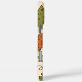 Vrolijke Kerst Doodle Patroon Case-Mate iPhone Case (Achterkant / Rechts)