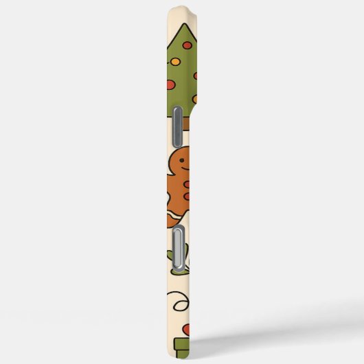 Vrolijke Kerst Doodle Patroon Case-Mate iPhone Case (Achterkant / Rechts)