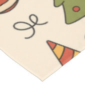 Vrolijke Kerst Doodle Patroon Tafelkleed (Gekanteld)