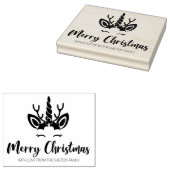 Vrolijke Kerst Eenhoorn, Familie Groot Rubberstempel (Gestempeld)